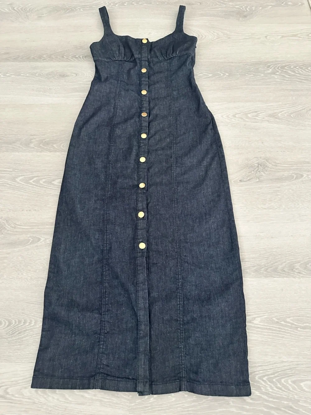 Zara Denim Maxi Dress - Picture 11 of 15